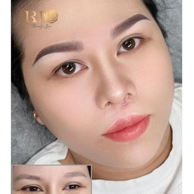 Chân mày sợi Hairstroke phù hợp với nhiều loại da và gương mặt