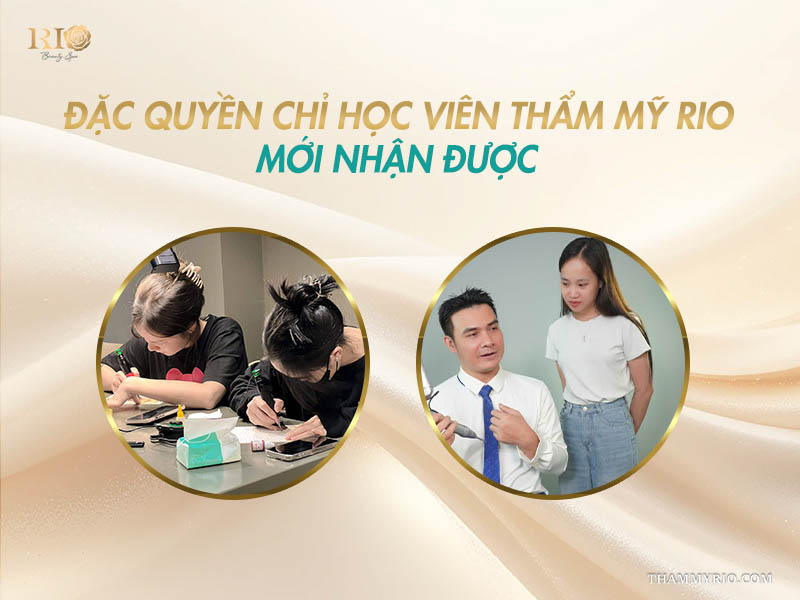 Học viên thẩm mỹ Rio học điêu khắc chân mày và nhận đặc quyền riêng từ chuyên gia.