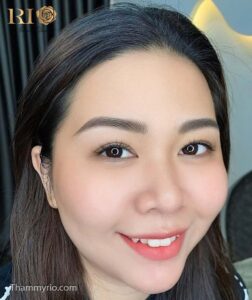 Phun xăm mày cho người có mặt tròn