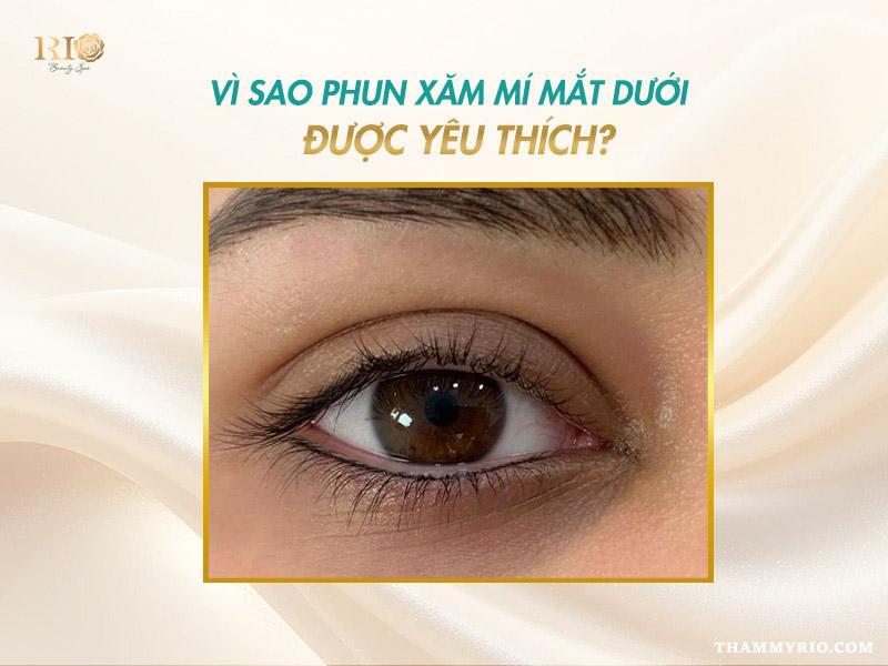 Xăm mí mắt dưới là gì? Bảng giá & hình ảnh mới nhất 2026 2 Vì sao xăm mí mắt dưới được yêu thích hiện nay