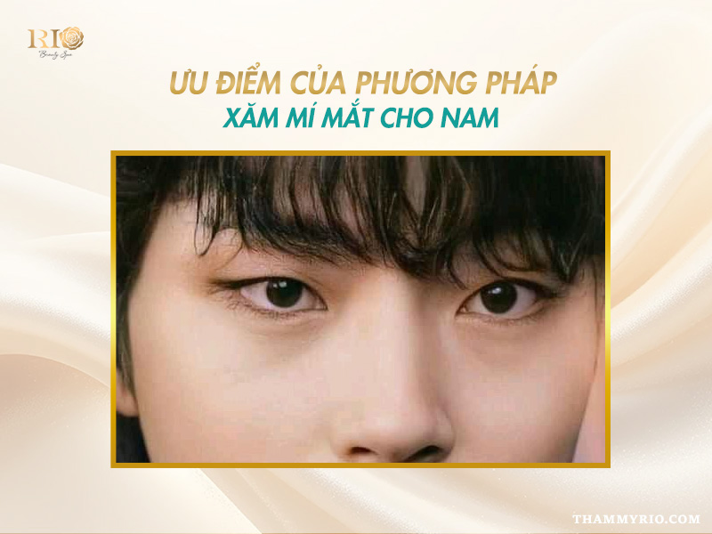 Xăm mí mắt nam tạo chiều sâu ánh nhìn cho phái mạnh 3 Kết quả xăm mí mắt nam giúp định hình ánh nhìn và làm nổi bật đường nét khuôn mặt.