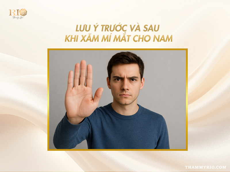 Xăm mí mắt nam tạo chiều sâu ánh nhìn cho phái mạnh 6 Hình ảnh hướng dẫn chăm sóc sau khi xăm mí mắt nam để màu viền mí ổn định và tự nhiên.