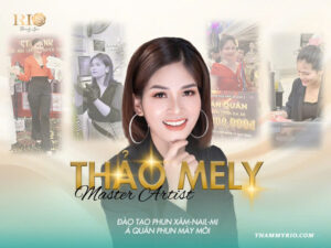 Chuyên gia thêu lông mày top 1 Việt Nam hiện nay Arist Master Thảo Mely là người có nhiều năm kinh nghiệm và những giải thưởng lớn ngành phun xăm trực tiếp thực hiện