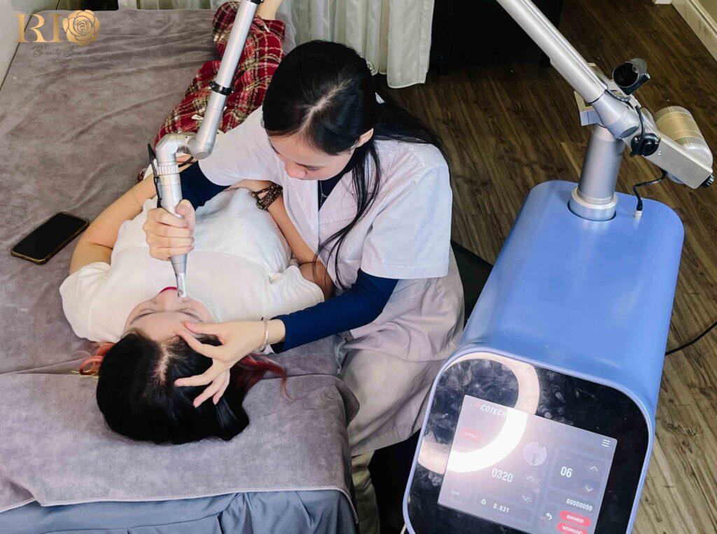 xóa xăm màu đỏ với công nghệ xóa xăm Picotech Advance