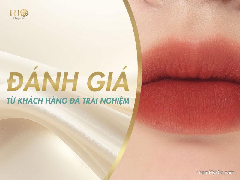Phun Môi Màu Đỏ Cam Đào Công Nghệ Travylip Trẻ Thêm 10 Tuổi 13 Nhiều khách hàng từng sử dụng dịch vụ tại Thẩm Mỹ Rio đã để lại phản hồi tích cực