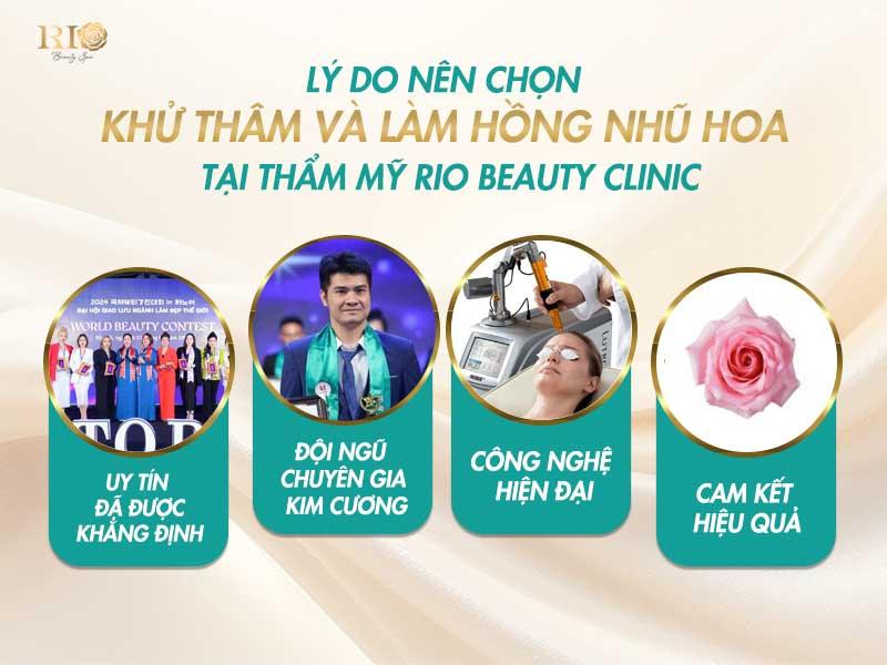 Nhũ hoa bị Thâm - Lý do và cách khắc phục để vòng 1 hồng hào 11 Thẩm Mỹ Rio Beauty Clinic cá nhân hóa liệu trình khử thâm nhũ hoa bằng công nghệ laser hiện đại, dưỡng chất collagen tế bào gốc và phun xăm an toàn, mang lại hiệu quả nhanh, tự nhiên, không đau, không sẹo.