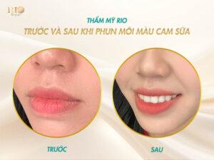 Xăm môi màu cam sữa hot trend 2025 – Nhan sắc quyến rũ  8 mau cam sua 13