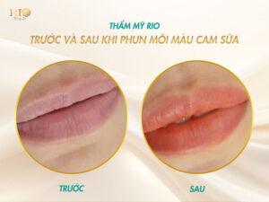 Xăm môi màu cam sữa hot trend 2025 – Nhan sắc quyến rũ  7 mau cam sua 14