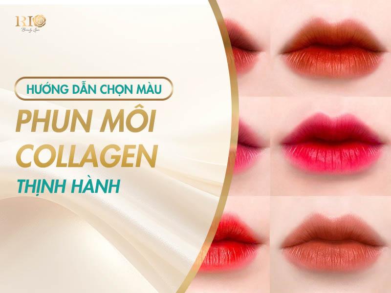 Phun môi collagen: Quy trình, lợi ich và những điều cần biết 6 Hướng dẫn chọn màu phun môi Collagen thịnh hành
