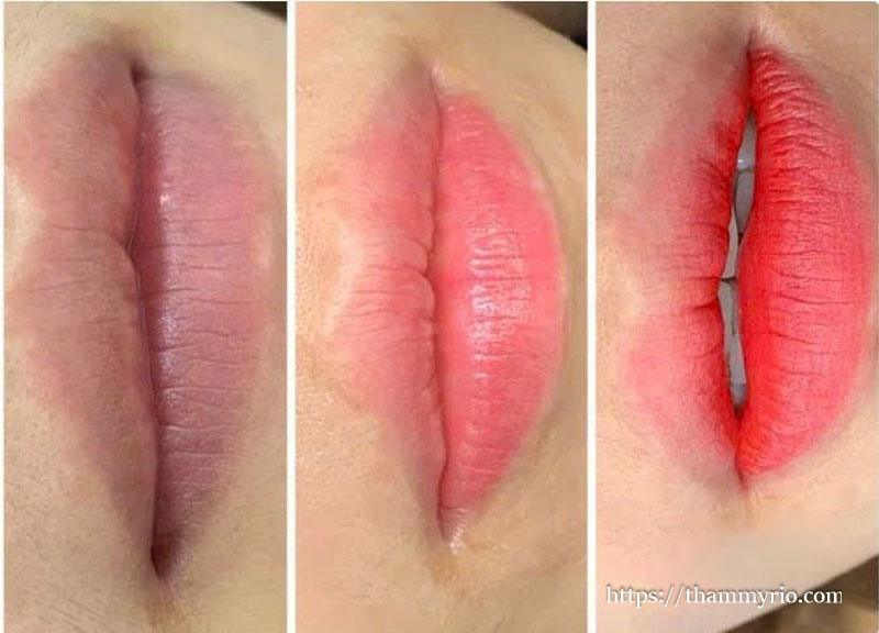 Phun môi xí muội màu hồng cam đào