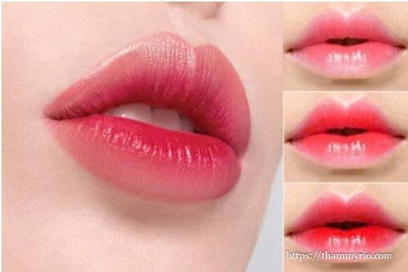 Phun môi xí muội màu hồng đất