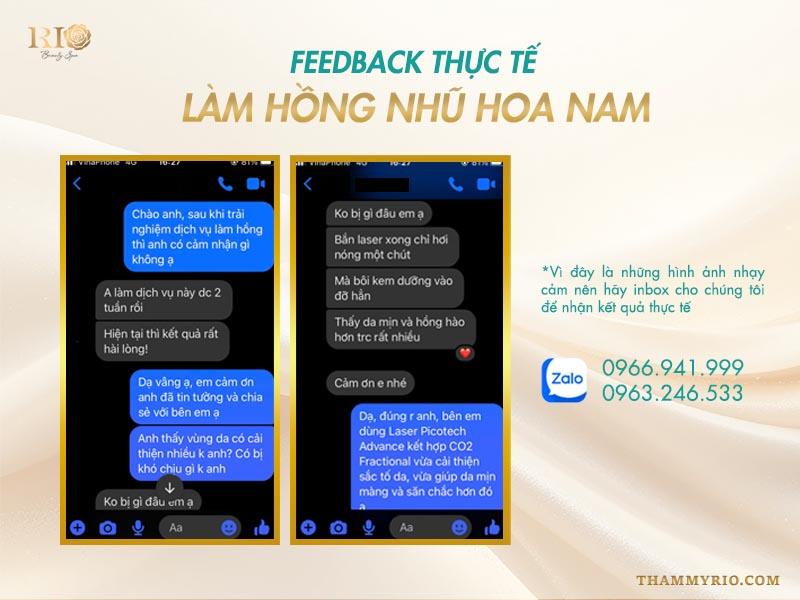 Cách làm hồng nhũ hoa cho nam giới hiệu quả và an toàn 7 Rất nhiều khách hàng làm hồng nhũ hoa nam giới đã thành công tại Thẩm Mỹ Rio Beauty Clinic