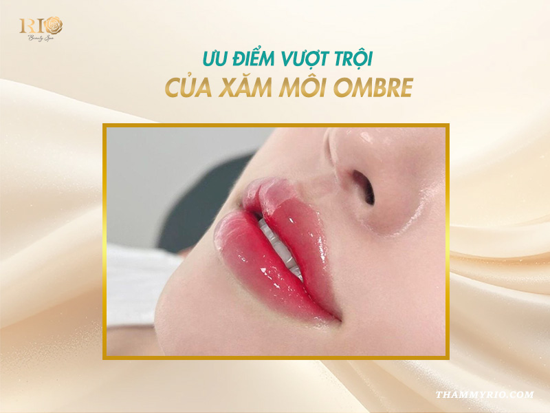 phun môi ombre đẹp tự nhiên