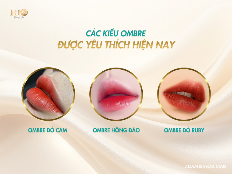 phun môi ombre tone hồng cam