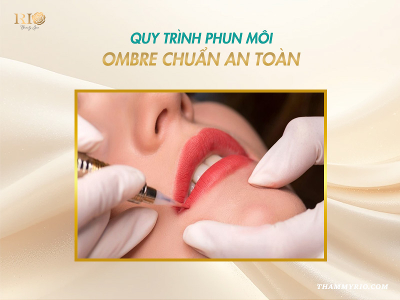 phun môi ombre tại Rio