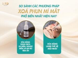 Để xóa phun mí, có nhiều phương pháp được áp dụng, nhưng không phải lựa chọn nào cũng an toàn và hiệu quả.