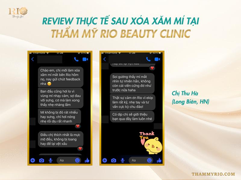 Xóa xăm uy tín: Những tiêu chí xóa xăm mới nhất 2025 12 Phản hồi khách hàng về địa chỉ xóa xăm uy tín Thẩm Mỹ Rio