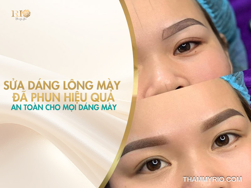 Sửa dáng lông mày đã phun hiệu quả, an toàn cho mọi dáng mày 2 Sửa dáng lông mày đã phun hỏng hiệu quả và an toàn