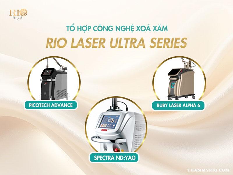 Phương pháp hút mực chân mày bằng dung dịch có an toàn không? 6 Tổ hợp máy Rio Laser Ultra Series hỗ trợ xóa xăm an toàn, giảm rủi ro so với hút mực chân mày bằng dung dịch.