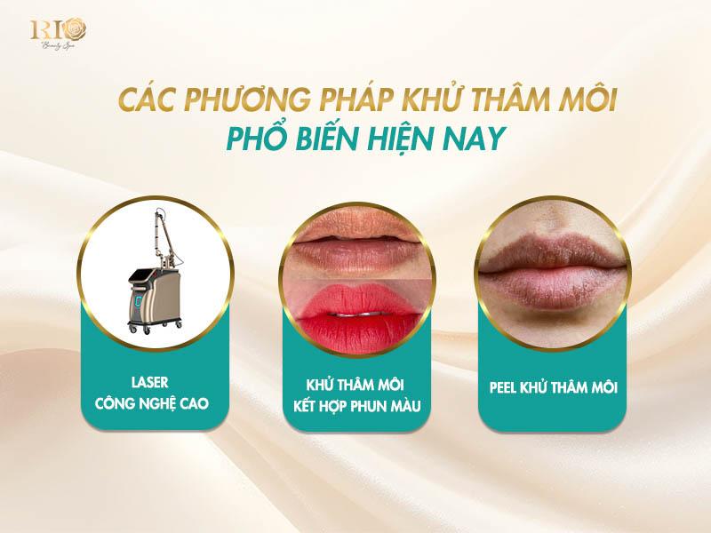 Khử thâm môi có bị thâm lại không? Nên khử thâm môi không? 2 Khử thâm môi có bị thâm lại không với 3 phương pháp Laser, Phun xăm, Peel
