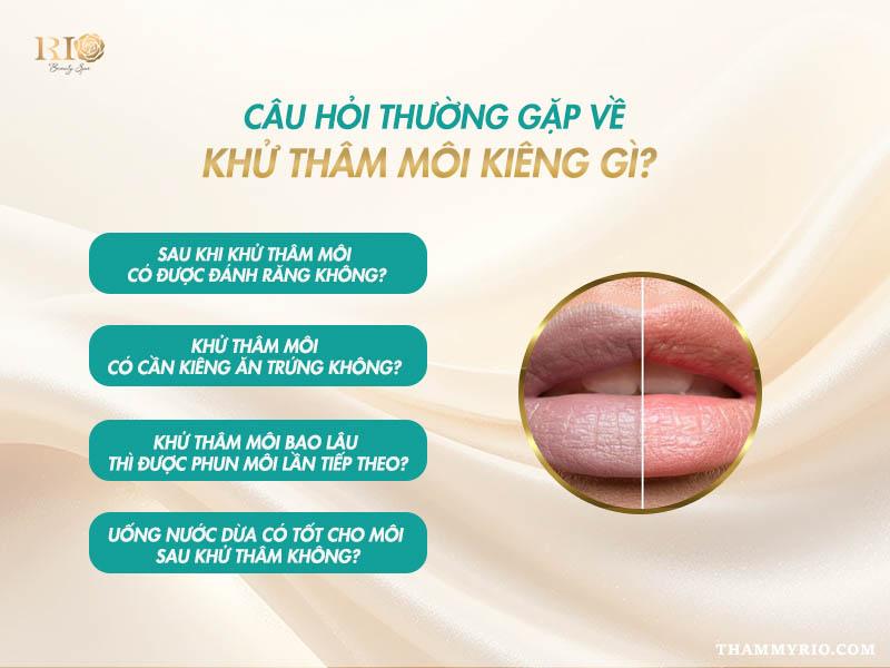 Khử thâm môi kiêng ăn gì? Nên ăn gì để môi lên màu đẹp 6 Câu hỏi thường gặp về khử thâm môi kiêng ăn gì