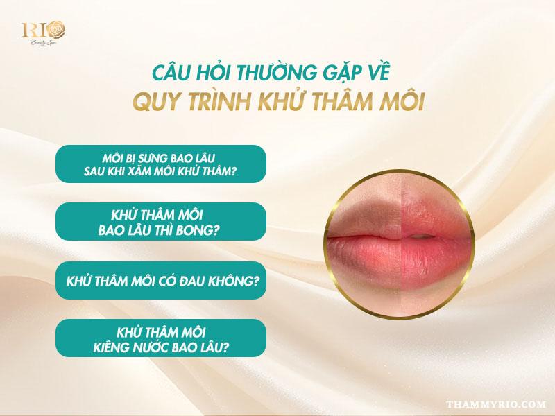 Quy trình khử thâm môi gồm những bước nào và có đau không? 8 Câu hỏi thường gặp về quy trình khử thâm môi
