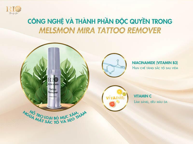 Nỗi lo sẹo xóa xăm - Xóa xăm bằng laser có để lại sẹo không? 14 Kem dưỡng Melsmon Mira Tattoo Remover hỗ trợ phục hồi da sau xóa xăm, hạn chế sẹo xóa xăm hiệu quả.