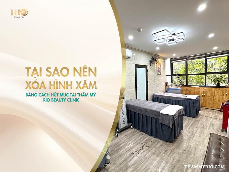 Xóa hình xăm bằng cách hút mực: Giải pháp, Lưu ý quan trọng 5 Giữa rất nhiều cơ sở thẩm mỹ, Rio Beauty Clinic nổi bật như một địa chỉ chuyên sâu và đáng tin cậy, mang đến giải pháp xóa hình xăm bằng cách hút mực sử dụng Laser công nghệ cao, an toàn tuyệt đối và hiệu quả tối ưu.