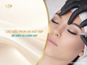 các kiểu phun mí mắt đẹp