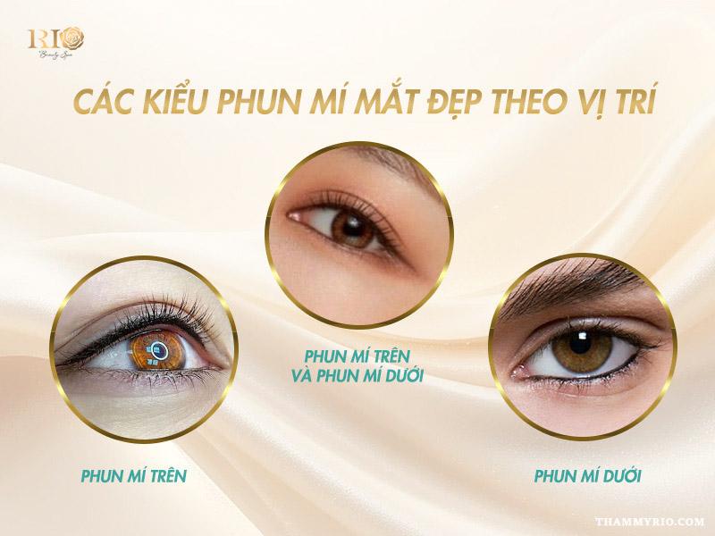 Các kiểu phun mí mắt đẹp mê mẩn, cuốn hút - Hot trend năm 2025 10 Các kiểu phun mí mắt đẹp – phun mí mắt trên, mí dưới và cả hai mí