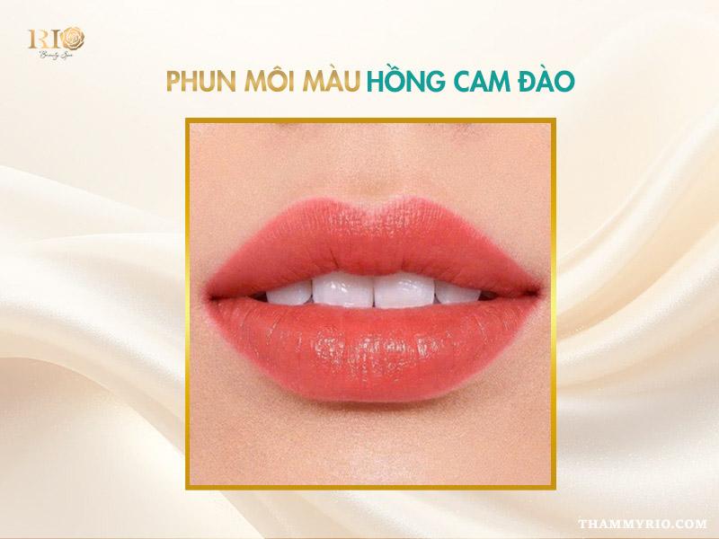 Bảng giá phun môi 2025 - Giá rẻ chất lượng vip, ưu đãi mới 6 Giá phun môi màu hồng cam đào