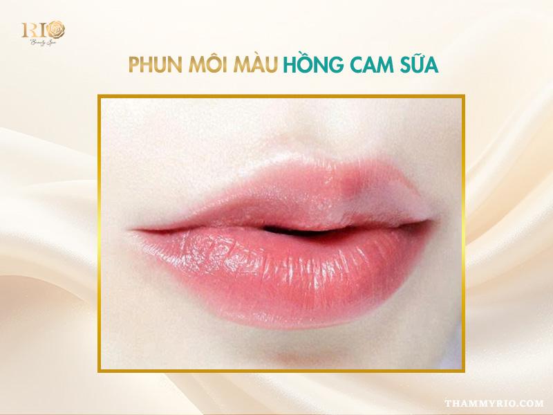 Bảng giá phun môi 2025 - Giá rẻ chất lượng vip, ưu đãi mới 7 Giá phun môi màu hồng cam sữa tại Rio
