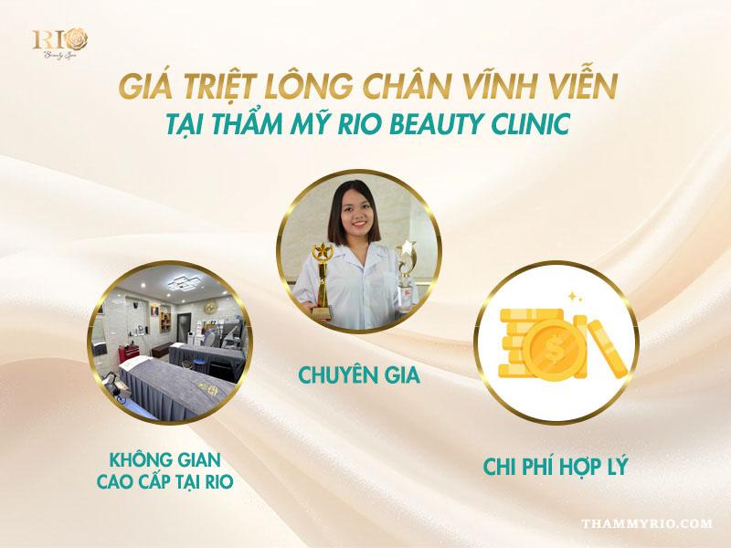 Giá triệt lông chân vĩnh viễn tại spa hàng đầu 2025 4 Giá triệt lông chân vĩnh viễn tại Thẩm mỹ Rio Beauty Clinic