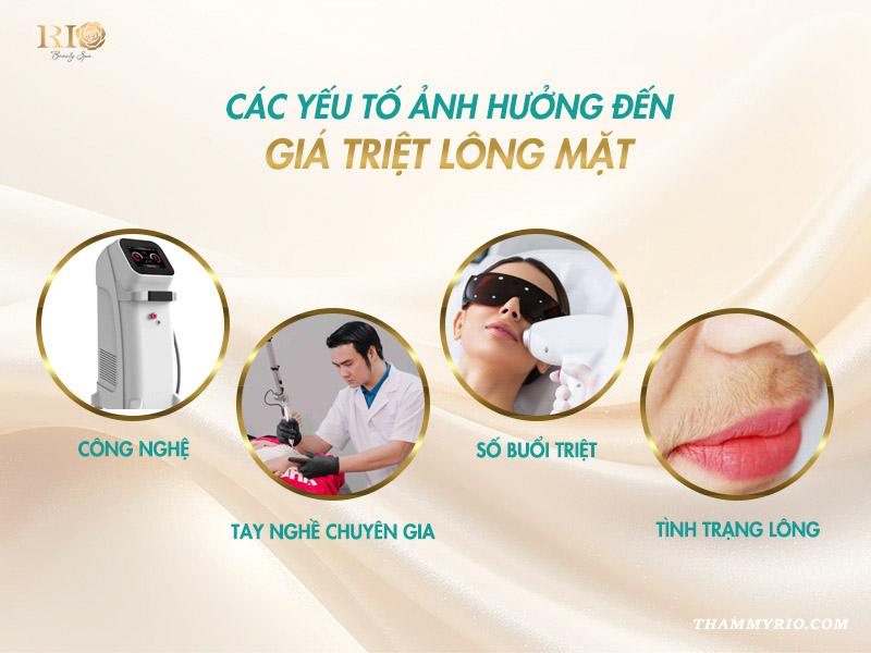 Giá triệt lông mặt bao nhiêu tiền? Bảng giá mới nhất 2 Các yếu tố ảnh hưởng đến giá triệt lông mặt