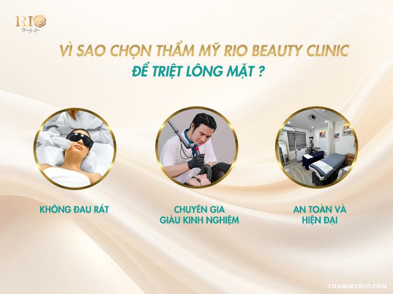 Giá triệt lông mặt bao nhiêu tiền? Bảng giá mới nhất 4 Vì sao chọn Thẩm mỹ Rio Beauty Clinic để triệt lông mặt?