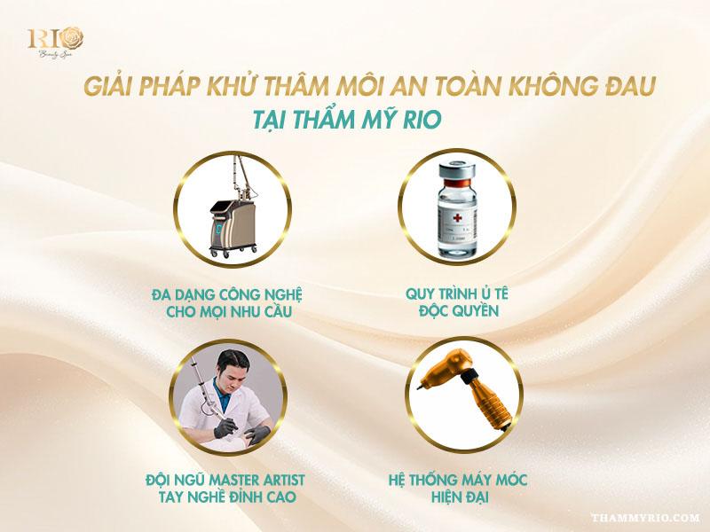 Khử thâm môi có đau không? Khử thâm môi có sưng không? 6 Giải pháp khử thâm môi có đau không tại Thẩm Mỹ Rio với công nghệ hiện đại và quy trình chuẩn