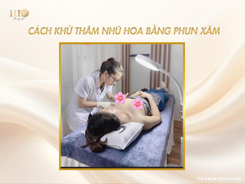 Khử thâm nhũ hoa bằng phun xăm do chuyên gia giàu kinh nghiệm thực hiện