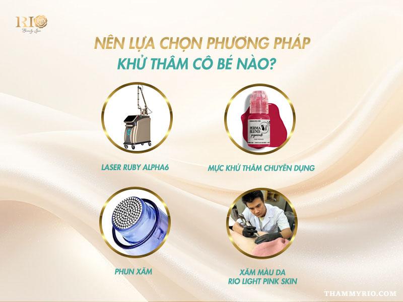 Các phương pháp khử thâm vùng kín an toàn tại Thẩm Mỹ Rio Beauty Clinic