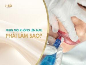 Phun môi k lên màu