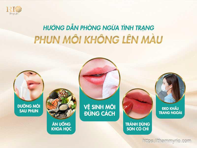 Phun môi không lên màu: Nguyên nhân, dấu hiệu và cách xử lý 6 Cách phòng ngừa phun môi không lên màu hiệu quả