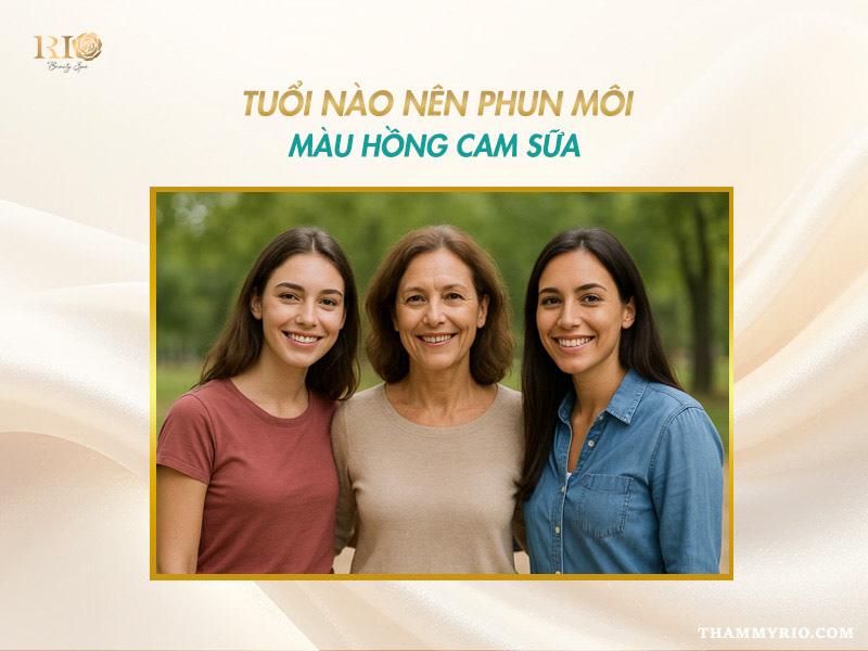 Phun môi màu hồng cam sữa - Sắc môi ngọt ngào trong trẻo 5 Phun môi màu hồng cam sữa phù hợp với tuổi nào?