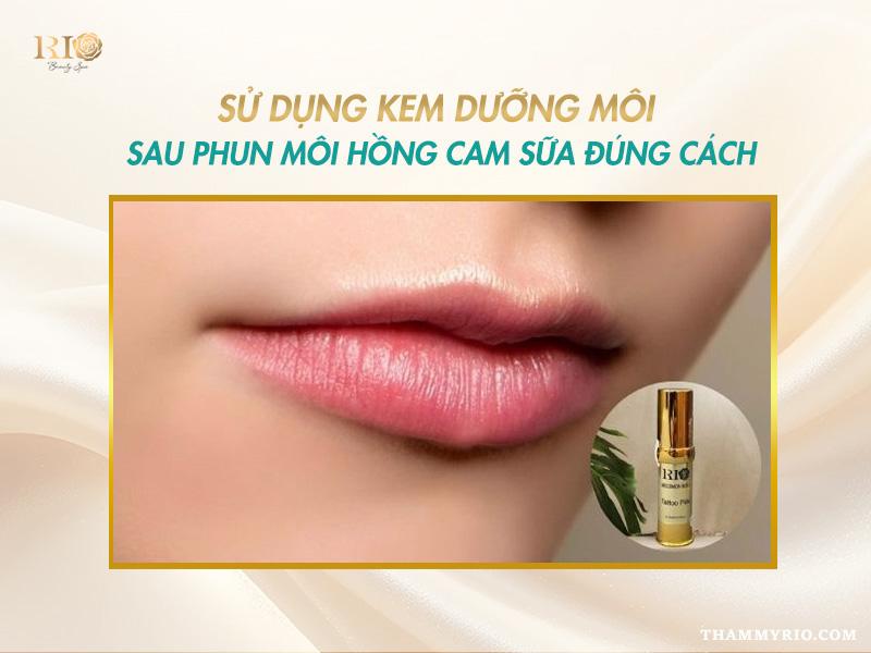 Phun môi màu hồng cam sữa - Sắc môi ngọt ngào trong trẻo 10 Kem dưỡng Rio hỗ trợ phục hồi sau phun môi màu hồng cam sữa