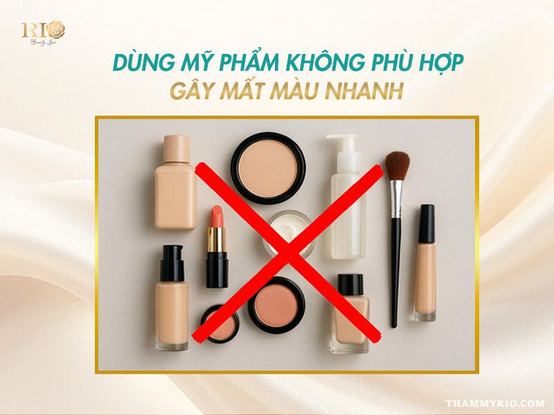 Phun môi màu hồng cam sữa - Sắc môi ngọt ngào trong trẻo 11 Tránh dùng mỹ phẩm không phù hợp sau phun môi màu hồng cam sữa