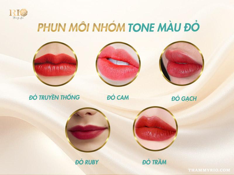 Phun môi màu nào đẹp cho tuổi 40 - Gợi ý 12 màu môi đẹp 4 Nhóm tone đỏ gợi ý phun môi màu nào đẹp cho tuổi 40