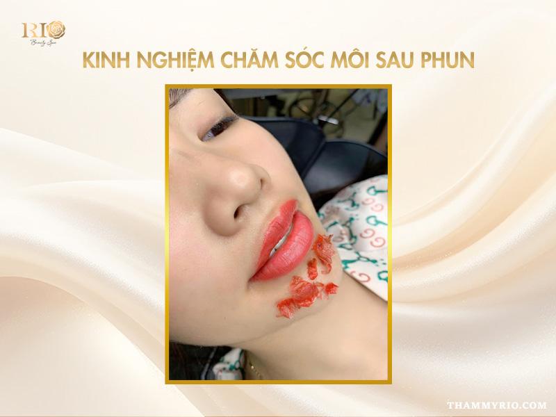 Phun môi màu nào đẹp cho tuổi 40 - Gợi ý 12 màu môi đẹp 8 Chăm sóc sau phun môi màu nào đẹp cho tuổi 40