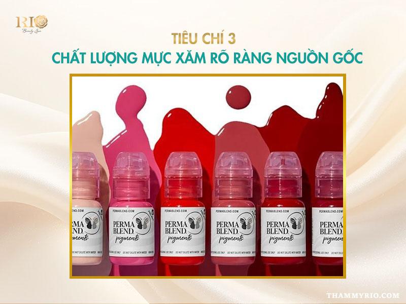 5 tiêu chí vàng chọn địa chỉ phun xăm thẩm mỹ gần đây tại Hà Nội 4 Mực xăm an toàn, đạt chuẩn trong phun xăm thẩm mỹ gần đây