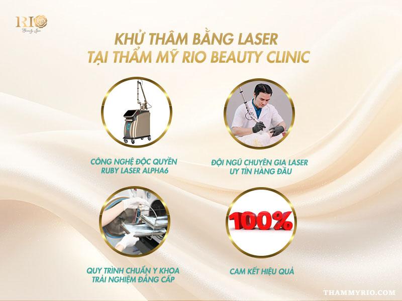 Trị thâm bằng laser có hiệu quả không? Ưu điểm và chi phí? 6 Trị thâm bằng laser an toàn, hiệu quả tại Thẩm Mỹ Rio Beauty Clinic