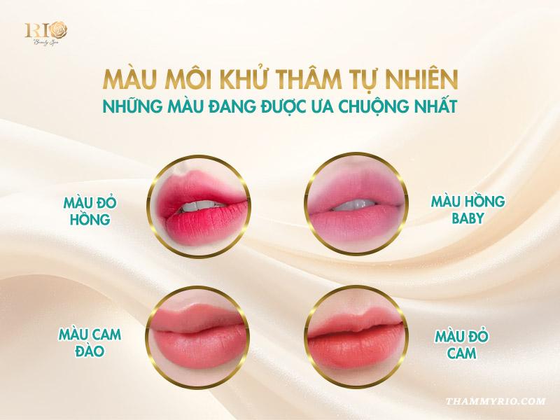 Khám phá cách chọn màu khử thâm môi chuẩn, xu hướng năm 2025 4 Màu môi khử thâm tự nhiên – những màu đang được ưa chuộng nhất