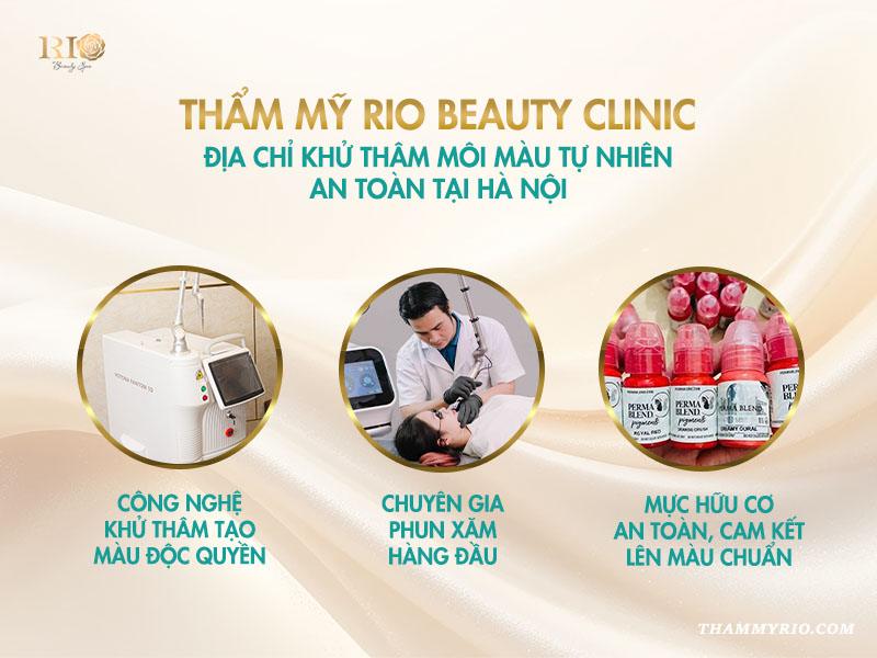 Khám phá cách chọn màu khử thâm môi chuẩn, xu hướng năm 2025 6 Thẩm mỹ Rio Beauty Clinic - địa chỉ khử thâm môi màu tự nhiên, an toàn tại Hà Nội