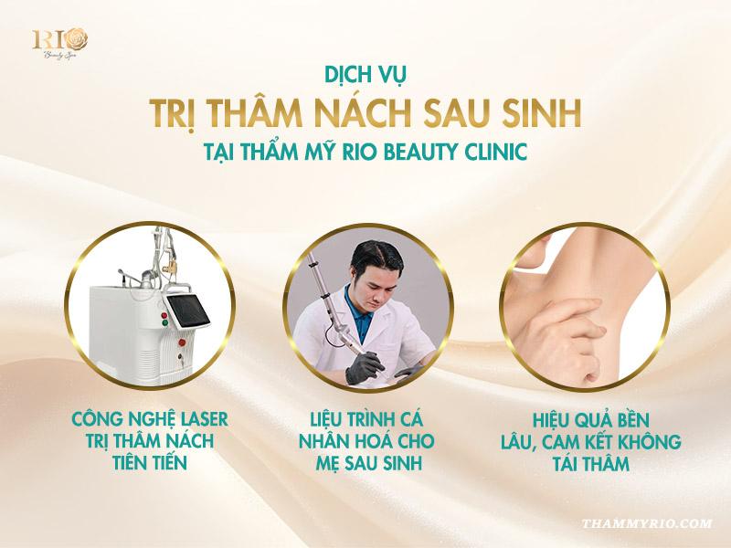 Các phương pháp trị thâm nách sau sinh mẹ bỉm nên biết 8 Dịch vụ trị thâm nách sau sinh tại Thẩm mỹ Rio Beauty Clinic